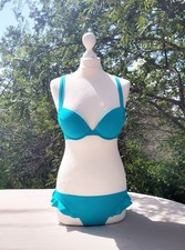 Joli bikini Yamamay bleu lagon volants neuf, taille 90B/3(M)