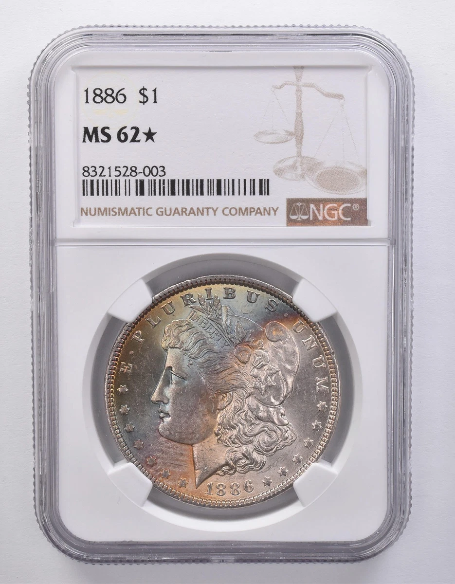MS 62 Graded 1886 Year Morgan US Dollars (1878-1921) for sale | eBay
