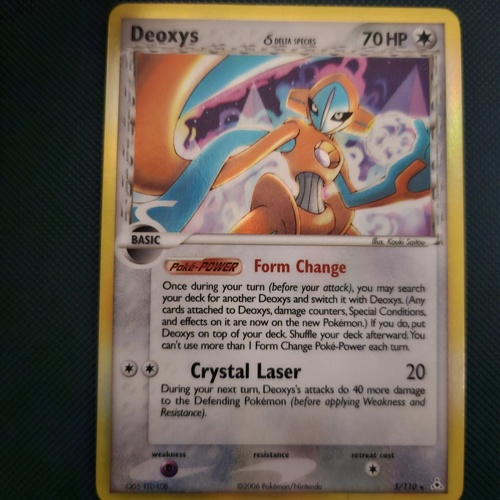Deal for Deoxys (Normal) (Delta Species) - 5/110 Holo Rare Holon Phantoms Pokemon Card NM