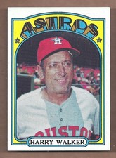 1972 Topps #249 HARRY WALKER **CENTERED** NEAR MINT CONDITION