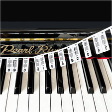Removable Piano Keyboard Note Labels, Silicon...