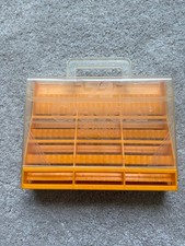 Vintage Crayola Crayon Storage Carrying Case Plastic w/ Sharpener Holds 72ct