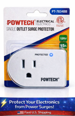 Powtech Surge Protector Outlet Wall Plug Single Outlet Voltage Protection