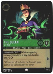 The Queen - Evil Ruler 75/204 Wilds Unknown Cold Foil