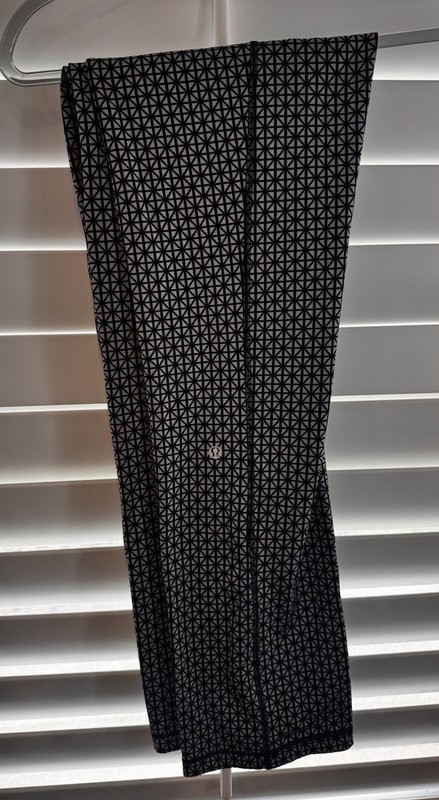 lululemon Wunder Under High Rise Yoga Leggings Geometric Black/White 10