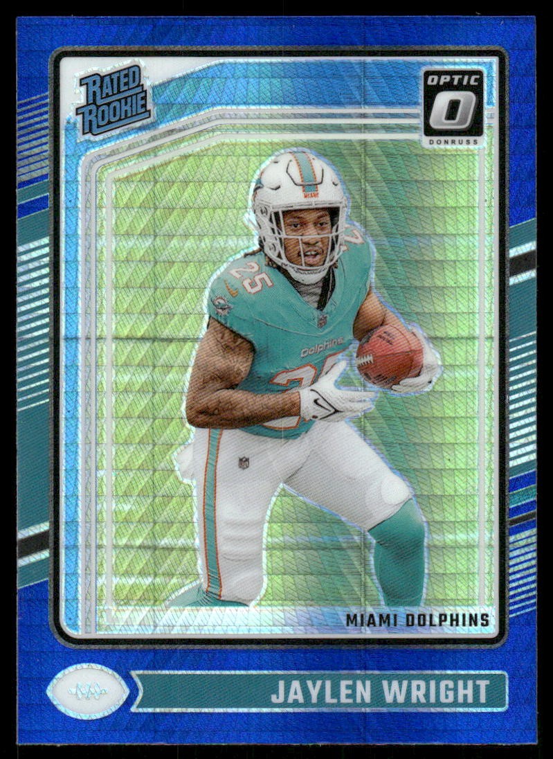 2024 Donruss Optic Blue Hyper #249 Jaylen Wright RR - FB