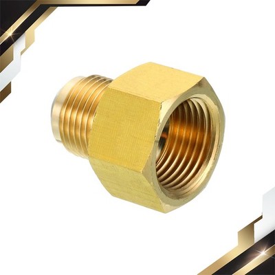 1Pcs 5/8'' Female Flare x 1/2'' Male Flare Connector Brass Adapter Reducing