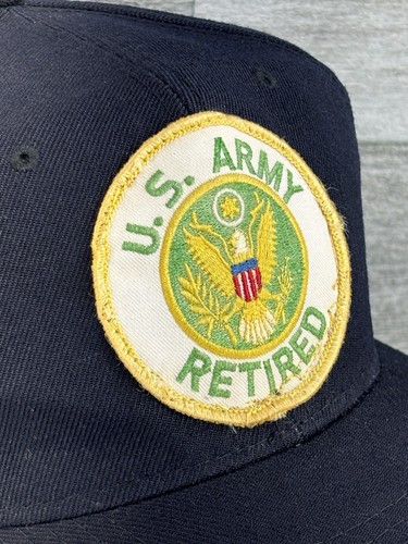 U.S. Army Retired Zephyr Blank Patch Wool Acrylic Fitted Trucker Hat Cap Adult 7 - Picture 2 of 16