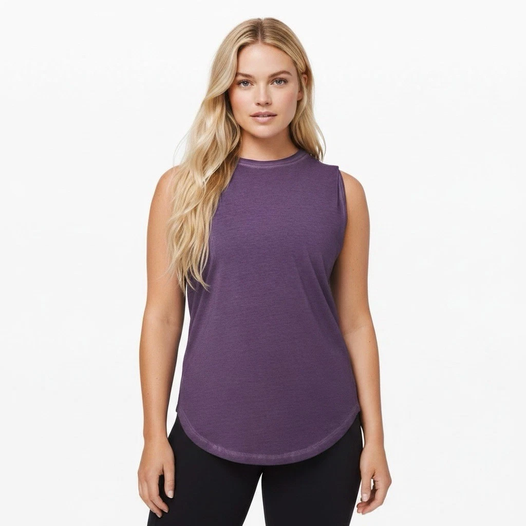 ルルレモン パープル ヨガタンク　S Lululemon Spin Me Tank - Heathered Lilac / Lilac - lulu fanatics