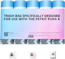 PETKIT PuraX PuraMax Replaced Waste Bags-5 Rolls, Portable Cat Litter Waste Rece