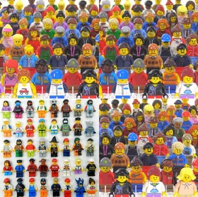 LEGO Variety Minifigure LOT of 10x BRAND NEW GENUINE City Town Space Castle BULK