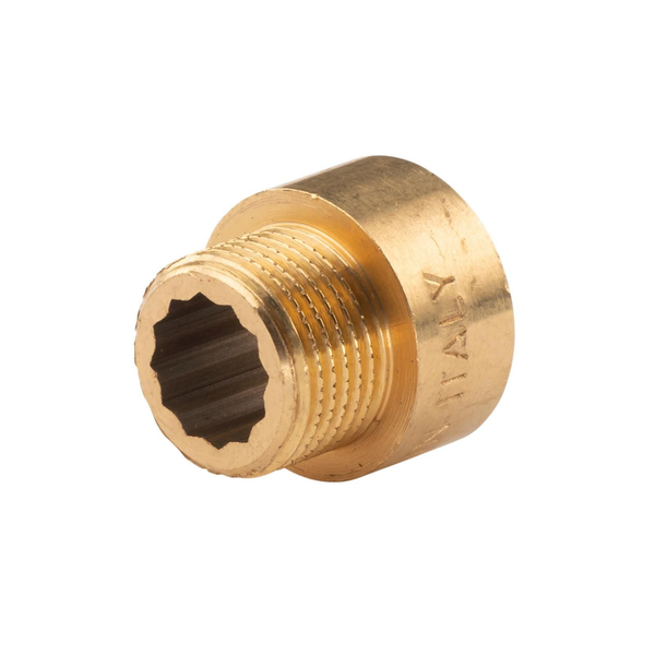 "Messing Gewinde-Fitting HahnverläNgerung Ig/Ag 3/8\" (DN10) L=10Mm, Schwere Ausfü"-image