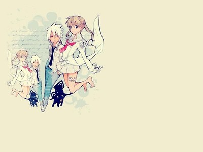 Anime soul eater girls barefoot tie boys minimalism Custom Gaming Mat Desk