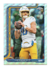 Topps Chrome 2025 Justin Herbert #158 Refractor Los Angeles Chargers