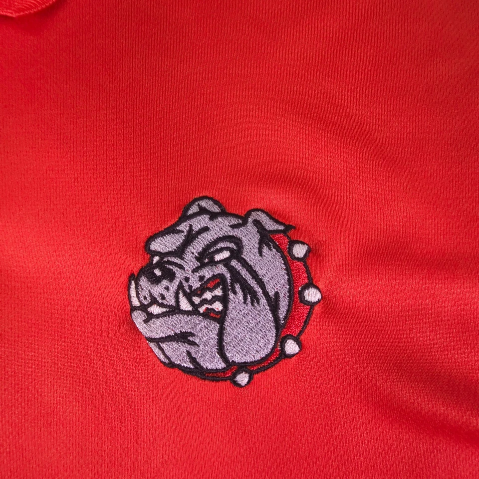 Bulldogs Polo Shirt Adidas Short Sleeve Red Men's Size XL Activewear Outdoors - Image 2 of 4