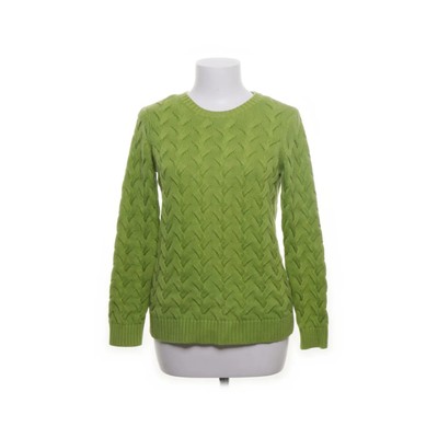 Lands' End, Strickpullover, Größe: XS, Grün, Baumwolle, Chevron #bty