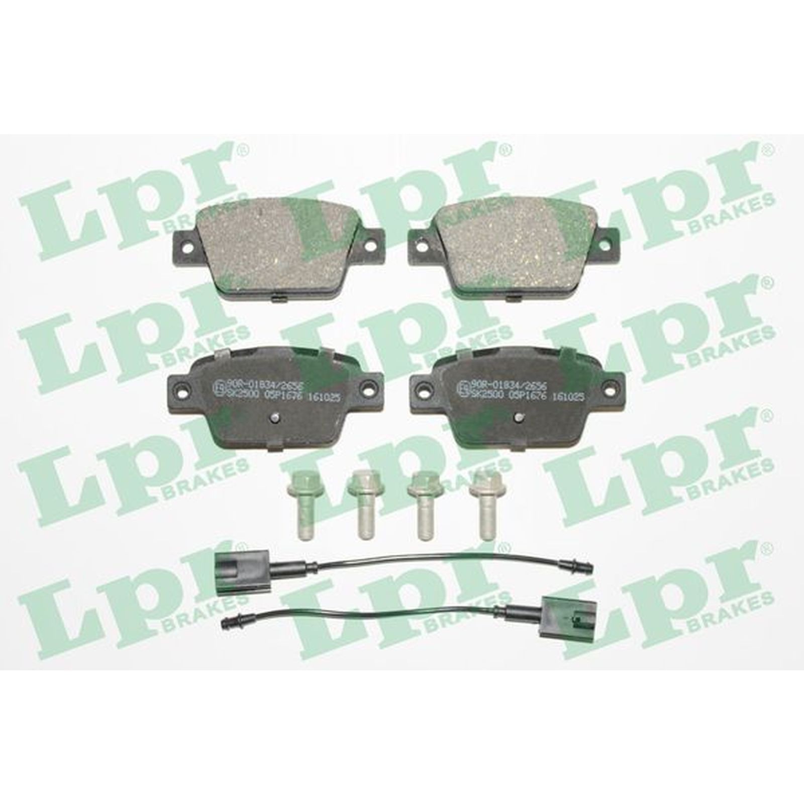 1x ORIGINAL® Lpr Bremsbelagsatz, Scheibenbremse Hinten für Fiat BRAVO II STILO
