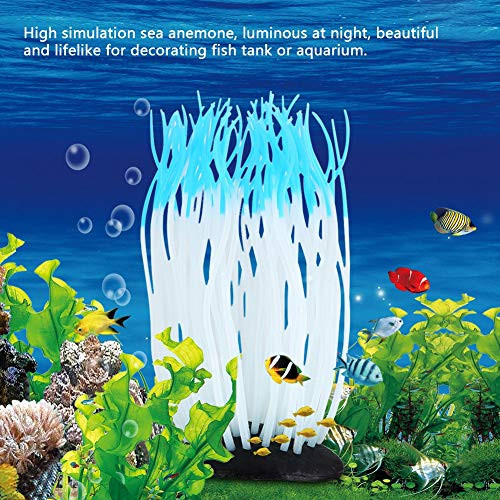 Aquarium Plastic Grass Artificial Green Lifelike Underwater Plants Luminous - Picture 4 of 8