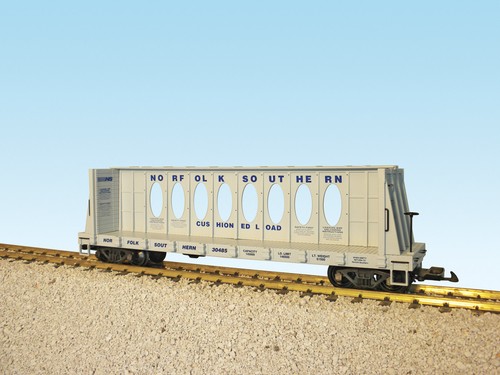 Tren EE. UU. Escala G R17413B Norfolk Southern CENTER I-BEAM Coche Plano, #3048 Gris | Zustand: New