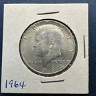 1964 P  Kennedy Half Dollar 90% Silver Uncirculated Beauty #38