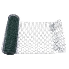 24In×100FT Heavy Duty Hexagonal Iron Wire Fence Net Edges 0.6Inch and 0.63Inch 0.45 per foot