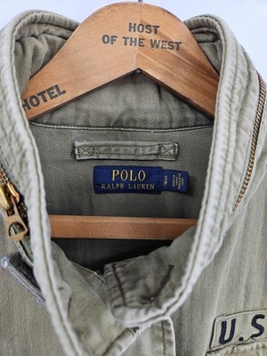 Polo Ralph Lauren USRL Military Field Jacket Womens S Green RLPC