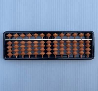 Japanese Plastic Abacus Soroban with 13Rows 65 Beads Size 5.0x16.5cm.