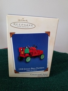 Hallmark Keepsake 1928 Jingle Bell Express NIB 9th in Kiddy Car Classics Series.