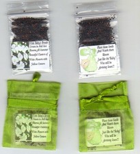 25 APPLE GREEN BABY n' BLANKET THEME with BABY'S BREATH SEEDS  POEM