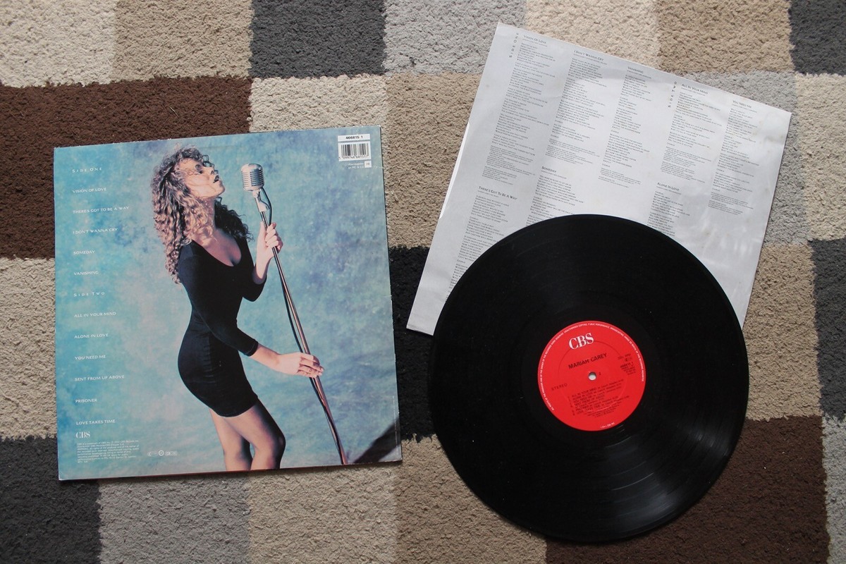 MARIAH CAREY 'Self-Titled' 12” LP Record VINYL 1990 CBS
