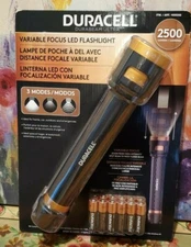 Duracell Durabeam Ultra LED Flashlight 2500 Lumens Zoom Focus 3 Beam Setting