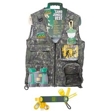 Backyard Safari Adventures Camo Jungle Vest  9-in-1 Utility Tool Bundle