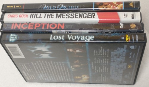 Lot BB of 4 Film DVDs INCEPTION/LOST VOYAGE/KILLmESSENGER/WILDorchid NOT TESTED - Picture 2 of 6