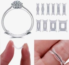 20PCS Ring Size Adjuster Invisible Clear Ring Sizer Jewelry Fit Reducer Guard US