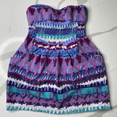 Billabong Women's Size S Mini Strapless Dress Beach Cover Up w