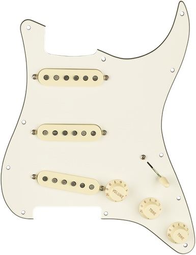 Genuine FENDER Pre-Wired CUSTOM SHOP '69 Loaded PARCHMENT Strat Pickguard - Picture 2 of 5