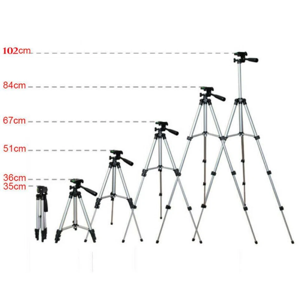 Professional Camera Phone Holder Tripod Stand for Cell Phone iPhone Samsung +Bag - Image 2 of 4