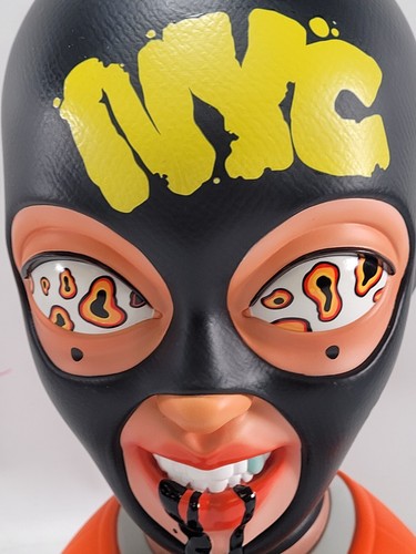 MASHKOW NYC X Sheisty Turbo Hood Fake Graffiti New York Face Figur - ohne Karton - Bild 3 von 14