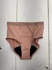 Thinx For All Leaks Pink Hi-Waist Brief Panties Womens Size Medium