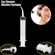 12ML Ear Cleaner Washer Syringer Elbow Rubber Tube Earwax Cleaning Removal TU:K