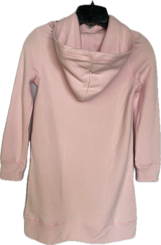 Polo Ralph Lauren Girls Fleece Hoodie Bear Logo Dress Pink Size M (8-10) - Picture 2 of 5