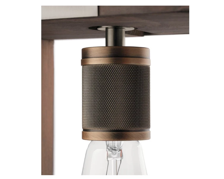  Lámpara de araña lineal Kichler Industrial Frames Foto 2 de 4