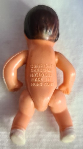 Vintage Shackman Baby Doll Dollhouse Baby Rubber Posable 2-3/4" Miniature Mini - Picture 5 of 6