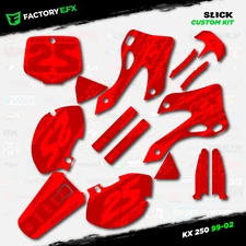 Code Red Camo Slick Graphics Kit fits 99-02 Kawasaki Kx250 Kx 250 Decal Sticker