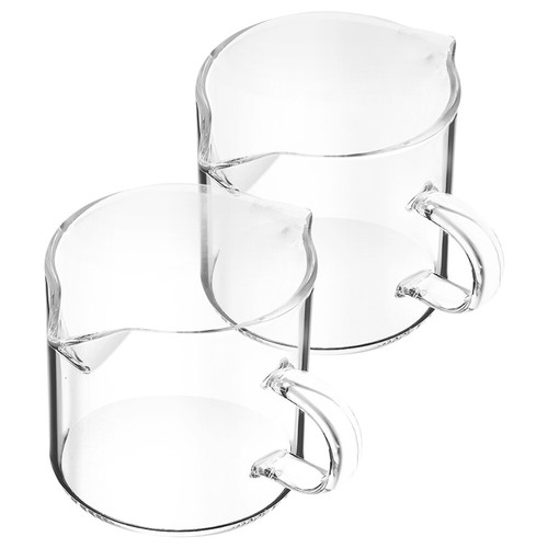 2 Pcs Doppelte Mund Reisen Espressomilchkrug Latte-Becher