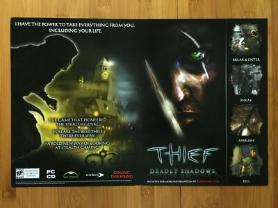 Jeu PC Thief Deadly Shadows - Complet Et En Français - Bon état