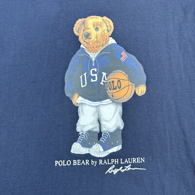 90’s.polo.BEAR/長袖Tシャツ、ヴィンテージ、バスケUSAプリント 90's.polo.BEAR/長袖Tシャツ、ヴィンテージ、バスケUSAプリント