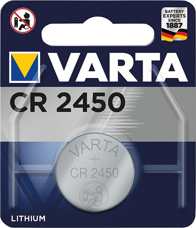 Thumbnail - Varta Lithium Knopfzelle Cr2450 3,0 Volt 1er Blister