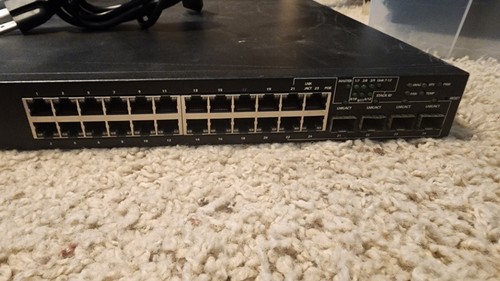 Dell PowerConnect 6224P 24 Port Gigabit Ethernet PoE Switch W/10GE SPF Module - Picture 2 of 6