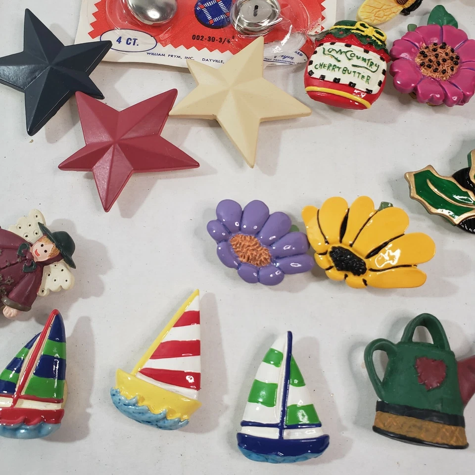 Lot Of Button Covers Vintage To Modern Includes Cover Your Own Button Covers - Image 4 of 4